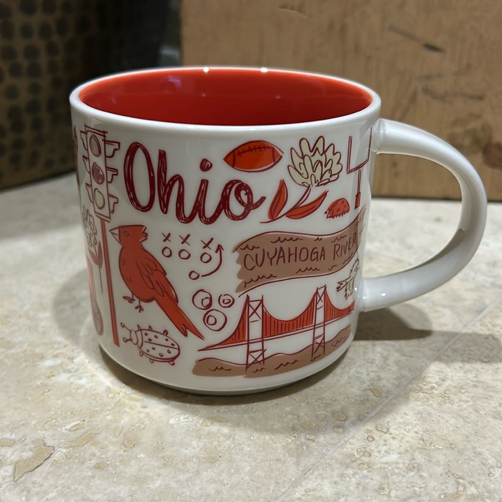 STARBUCKS "Been There Series" OHIO Mug 14oz Ceramic Cup